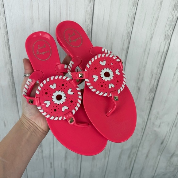 Magenta Jack Rogers Jelly sandals size 7 - Picture 1 of 5